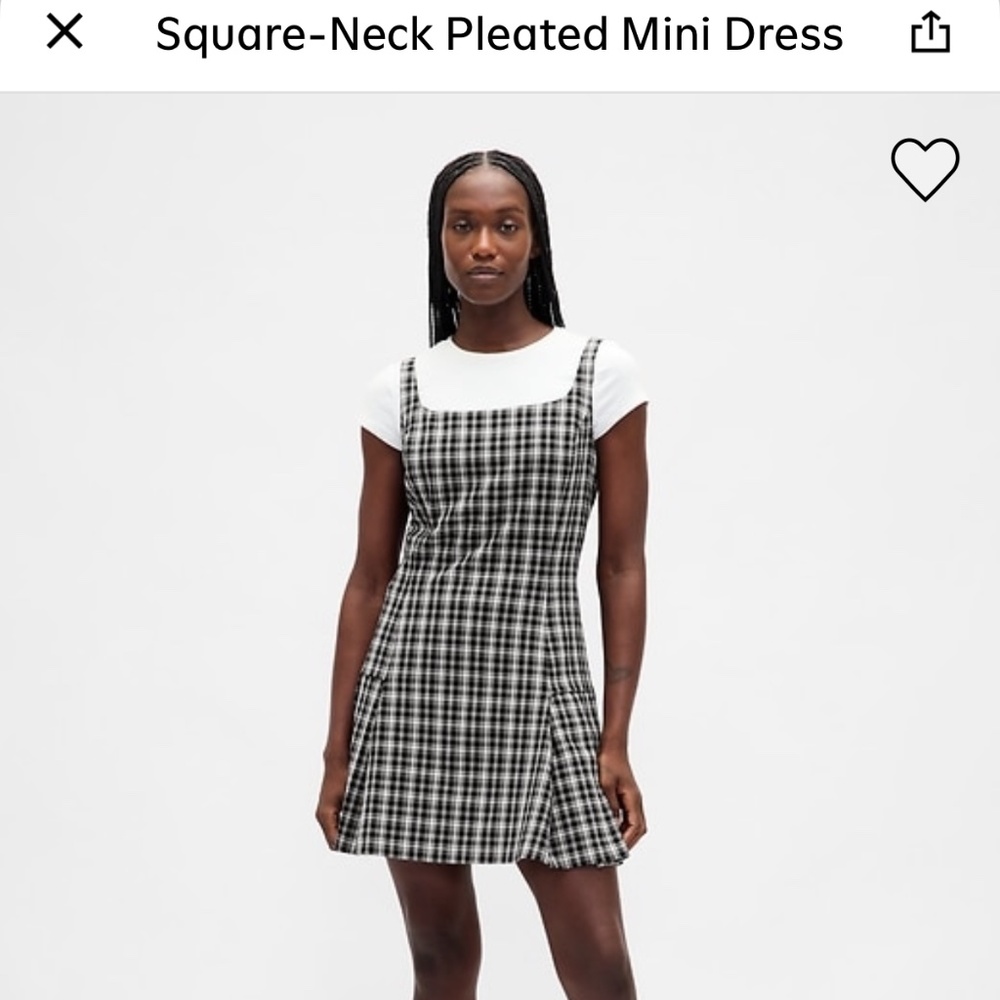 NWOT GAP Pleated mini dress XS